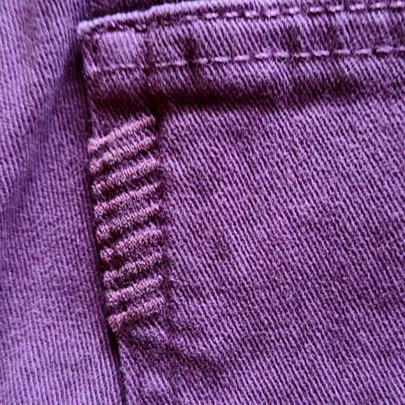 PAIGE Verdugo Ankle Vamp Red Skinny Jeans Size 26 - Picture 6 of 8